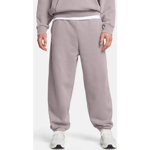 Under Armour M Icon Heavyweight Fleece Wash Oversized Pants - Purple (XL)