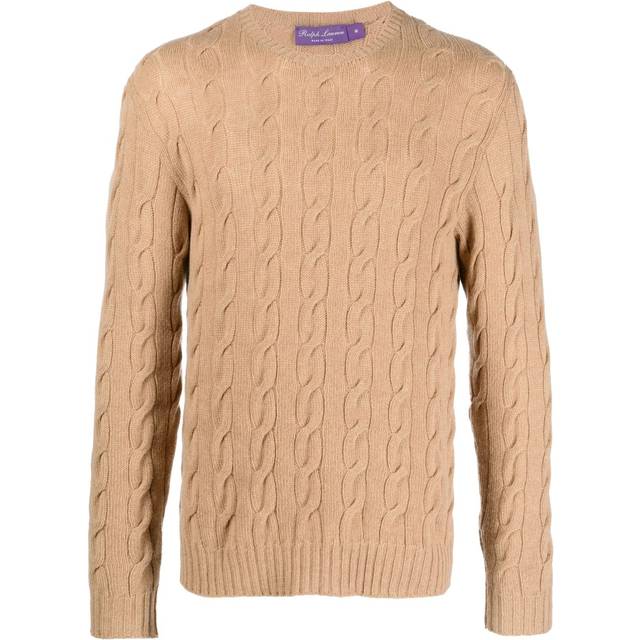 Ralph Lauren Purple Label - cable-knit cashmere jumper - men - Cashmere - XL - Neutrals