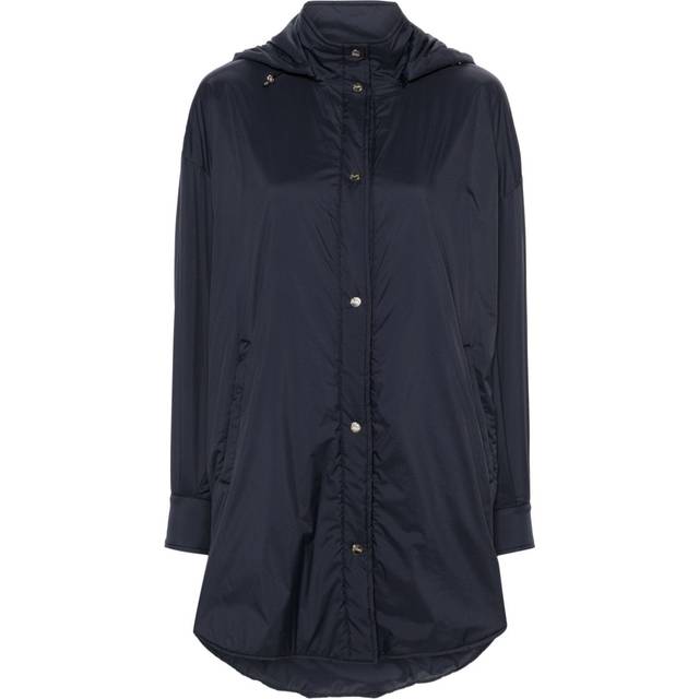 Herno - hooded lightweight Parka coat - women - Polyamide/Polyester/Polyurethane - 46 - Blue