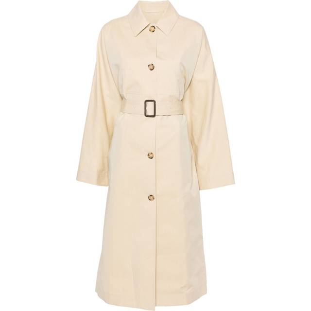 TOTEME - Tumbled belted trench coat - women - Cotton/Silk - 38 - Neutrals