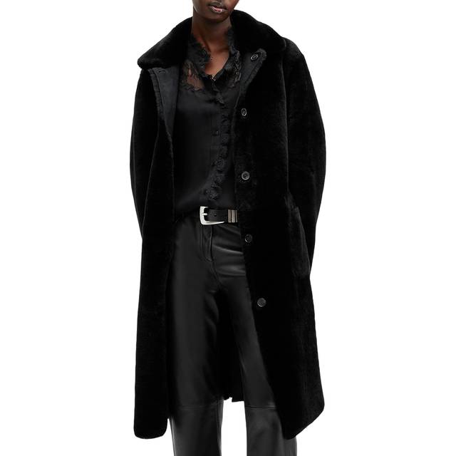 Allsaints Serra Reversible Shearling Coat