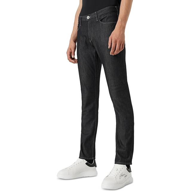 J06 Worn-effect wash, slim-fit, 8oz denim jeans