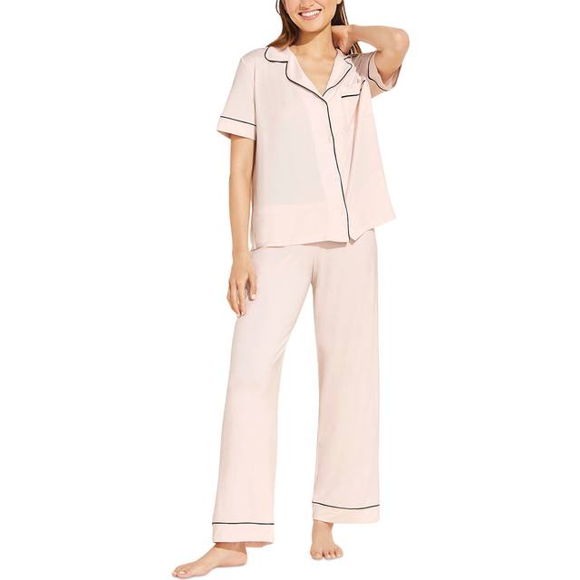 Eberjey Womens Sorbet Black Gisele Stretch-woven Pyjama Set S