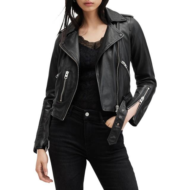 AllSaints, Jacka, Dam, M, Läder, Läderjacka Balfern - black (M)
