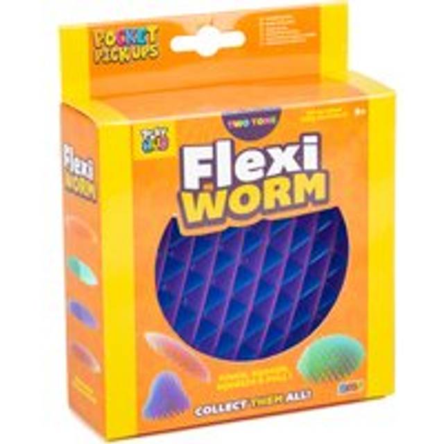 Flexi Worm Two Tone Fidget Toy (Styles Vary)