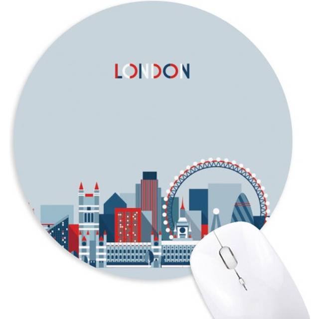 Britain UK London Eye Bridge Tower Blue Mouse Pad Comfortable Game Office Mat