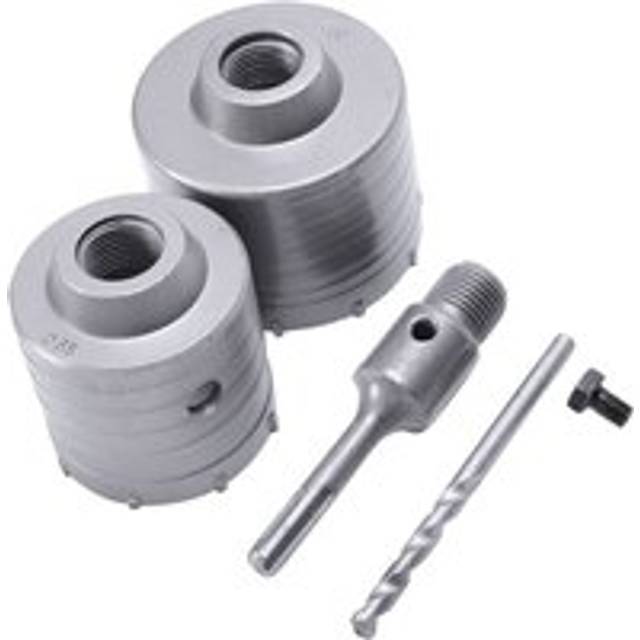 Tlily - 65Mm 80Mm Wall Hole Saw Centre Drill Bit Plus Shank Wrench Kit For Drilling Stone Concrete Cement Guide Power Tools
