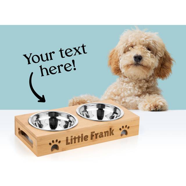 Personlig Hundmatskål med Text