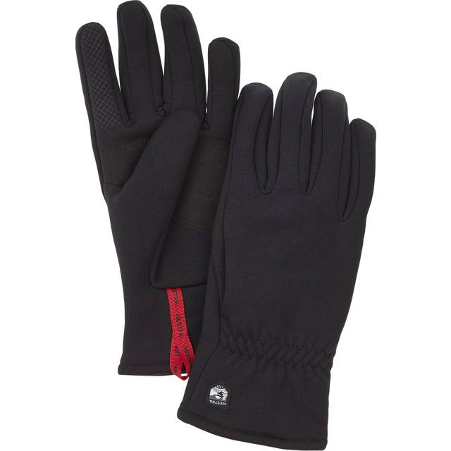 Hestra Kid's Touch Point Fleece Liner Junior 5 Finger Handskar Barn Storlek 3 Färg svart
