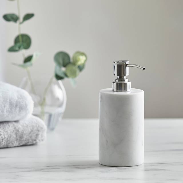 Dorma Purity Marble Soap Dispenser - Natural