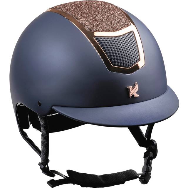 Karben Valentina Riding Hat - Navy/Rose Gold / 53-55cm