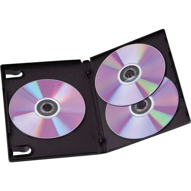 HAMA - Triple Box DVD Jewel Cases Black 5 Pack