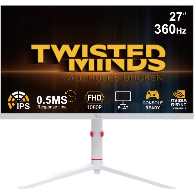 TWISTED MINDS ARTIC PRO SERIES 27" FHD - 360HZ - WHITE