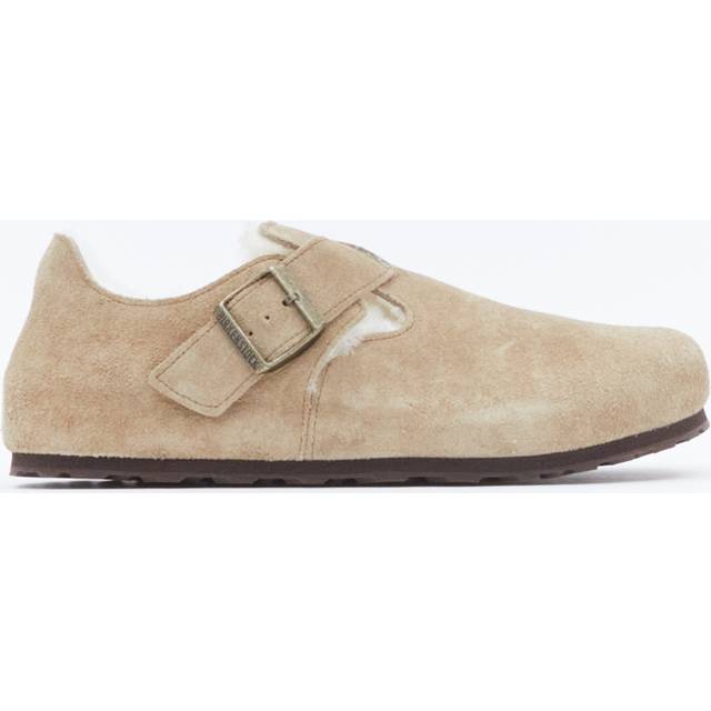 Birkenstock Snørresko London Shearling Leve - Beige