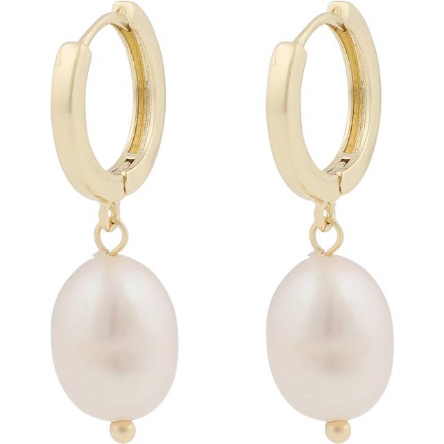 Snö of Sweden Soap Pearl Ring Pendant Earring Gold/White