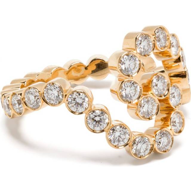 Sophie Bille Brahe - 18kt recycled yellow gold Gaia Diamant ring - women - 18kt Recycled Yellow Gold/Diamond - 54