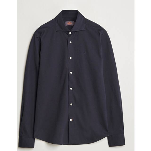 MORRIS Dressed Jersey Shirt-Slim Fit |Marinblå |XXL