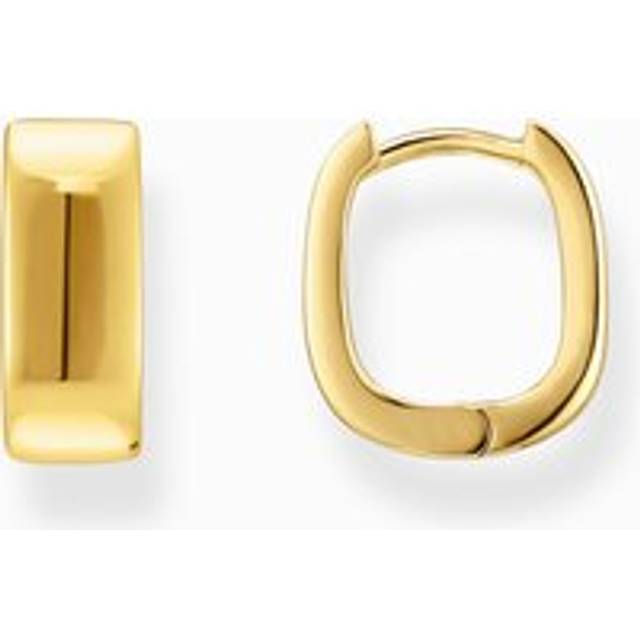 Thomas Sabo CR743-413-39 Bold - Vergoldete Creolen in eckiger Form 13,4 mm Damen