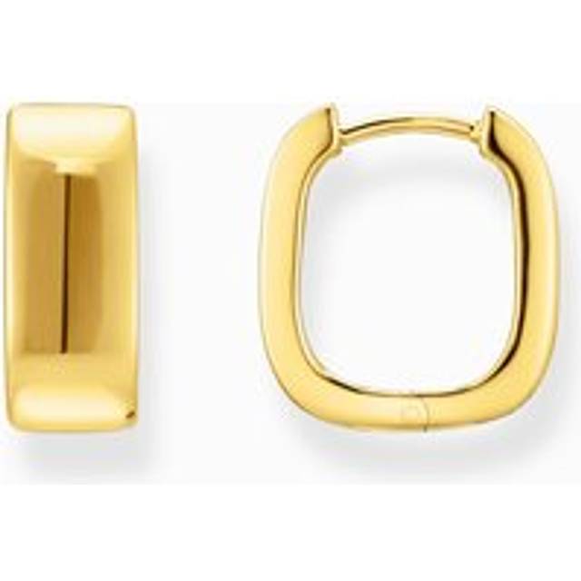 Thomas Sabo CR744-413-39 Bold - Vergoldete Creolen in eckiger Form 16,5 mm Damen
