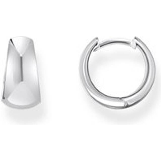 Thomas Sabo Sterling Silver 12Mm Trapezoidal Hoop Earrings Cr740-001-21 - One Size