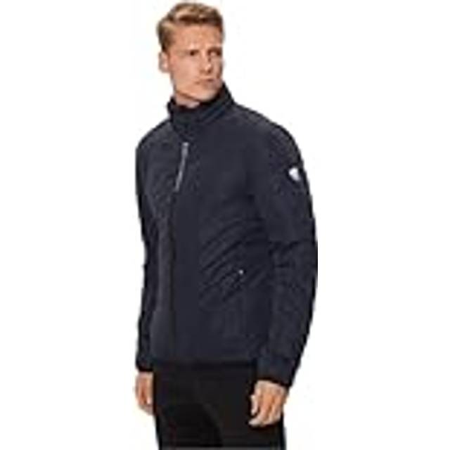 Emporio Armani Ea7, Jacka, Herr, 3Xl, Blå Chevron Quiltad Pufferjacka - blue (3XL)