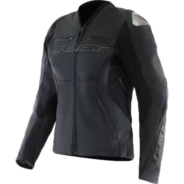 Dainese Racing 5 Ladies Motorcycle Leather Jacket, black, Size 46 for Women