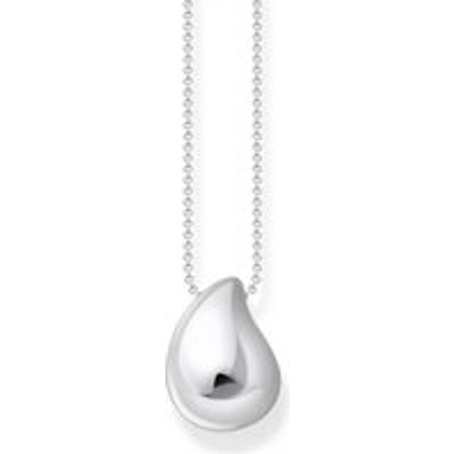 Thomas Sabo KE2281-001-21-L50V Bold - Silberne Kette mit Anhänger in Tropfenform 40-45 cm Damen