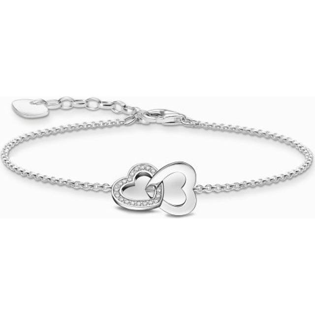 THOMAS SABO Silver Intertwined Heart Bracelet A2163-051-14-L19V