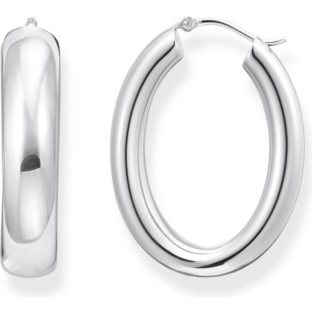 THOMAS SABO Sterling Silver 34.2mm Chunky Hoop Earrings CR739-001-21