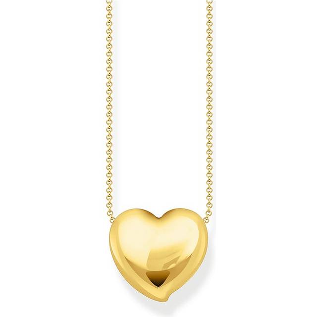 Thomas Sabo KE2276-413-39-L45V Bold - Vergoldete Kette mit Anhänger in Herzform 40-45 cm Damen