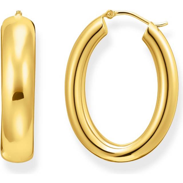 Thomas Sabo CR739-413-39 Bold - Vergoldete Chunky Creolen 34,2 mm Damen