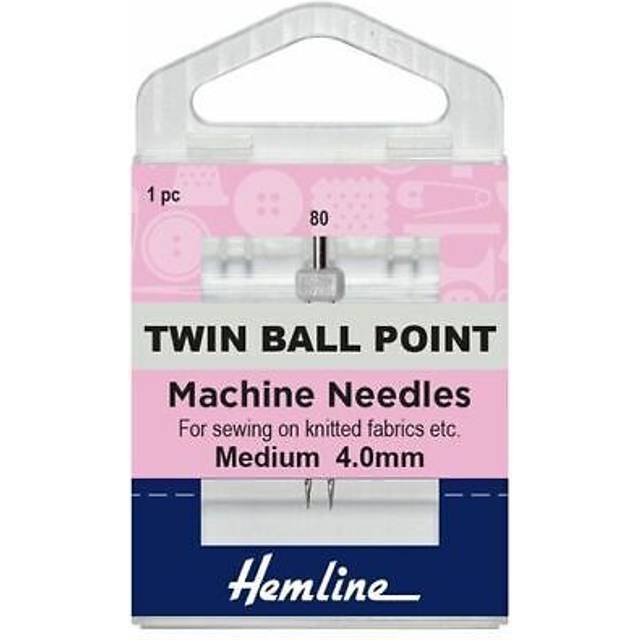 Hemline Twin Ball Point Sewing Machine Needles