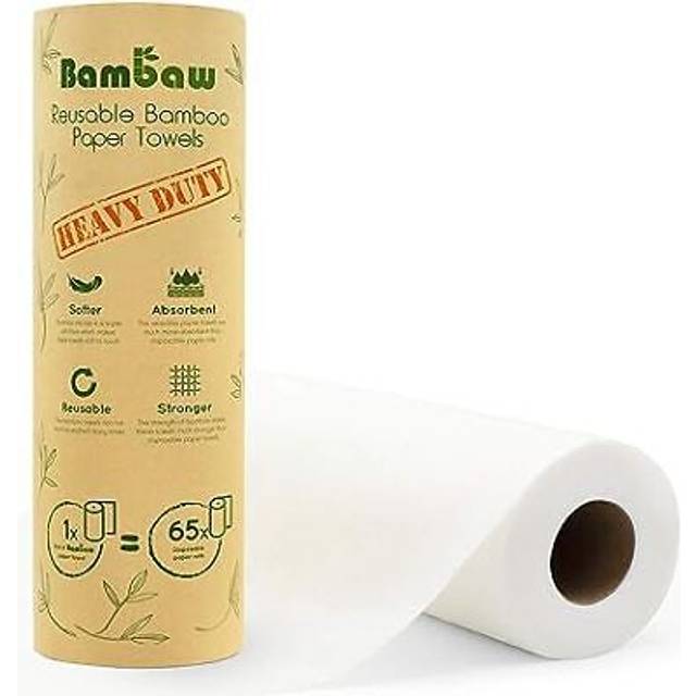 Reusable Paper Towel | Bamboo Eco Kitchen Roll | Multipurpose Eco Cleaning | Strong, Thick and Absorbent | Eco Cloth | Eco Friendly Gifts | Soft on