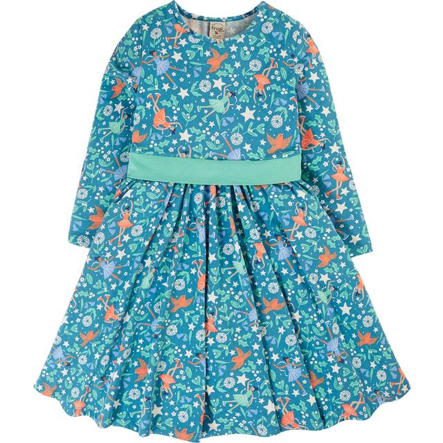 Frugi Baby Party Skater Dress, Multi