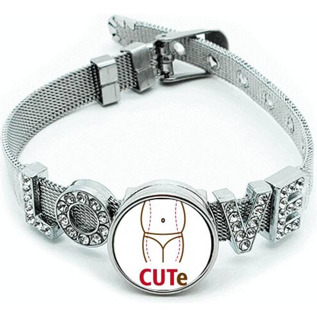 Cut Fat Lose Weight Art Deco Fashion Bracelet Wristband Crystal Love Adjustable Bangle