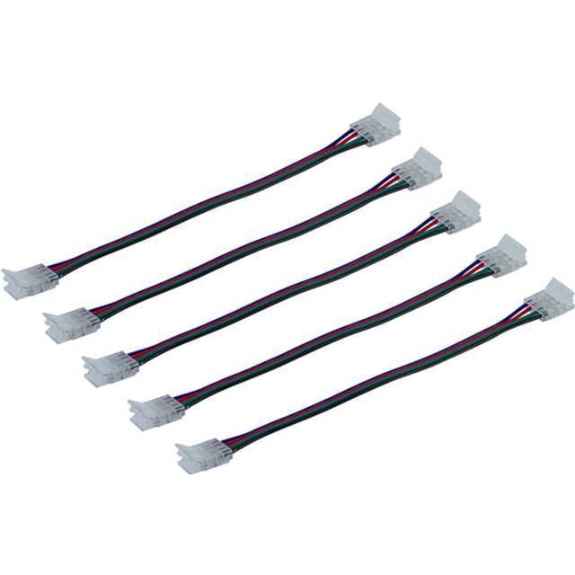 Integral 2-Way Connector 150mm Wire Pack of 5 for IP20 12mm Width RGB Strip
