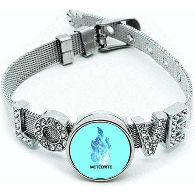 Cosc Space Blue Flame Meteor Bracelet Wristband Crystal Love Adjustable Bangle