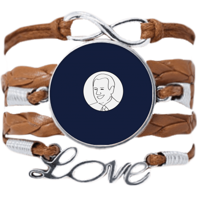 united states president joe person blue flag bracelet  chain  ornament wristband