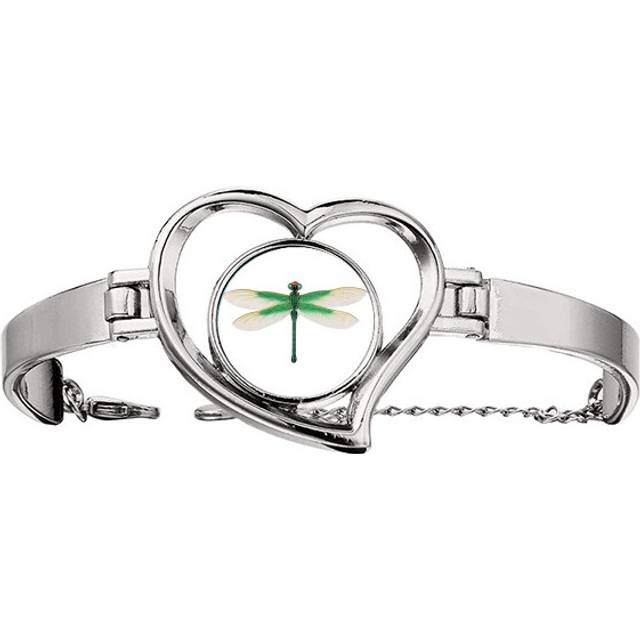 Traditional Chinese Kite Dragonfly Pattern Bracelet Heart Jewelry Wire Bangle