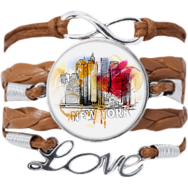new york city america the united states bracelet love chain  ornament wristband