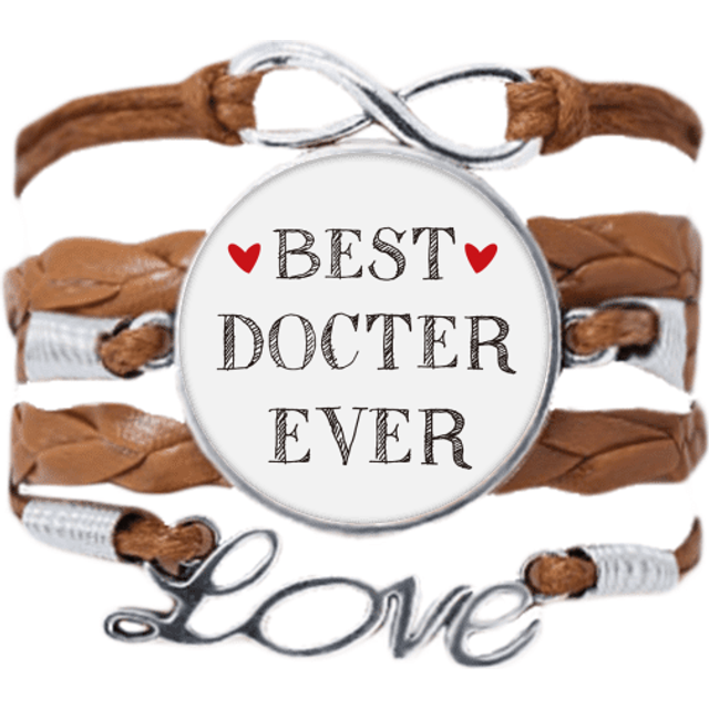 best doctor ever quote profession bracelet love chain  ornament wristband