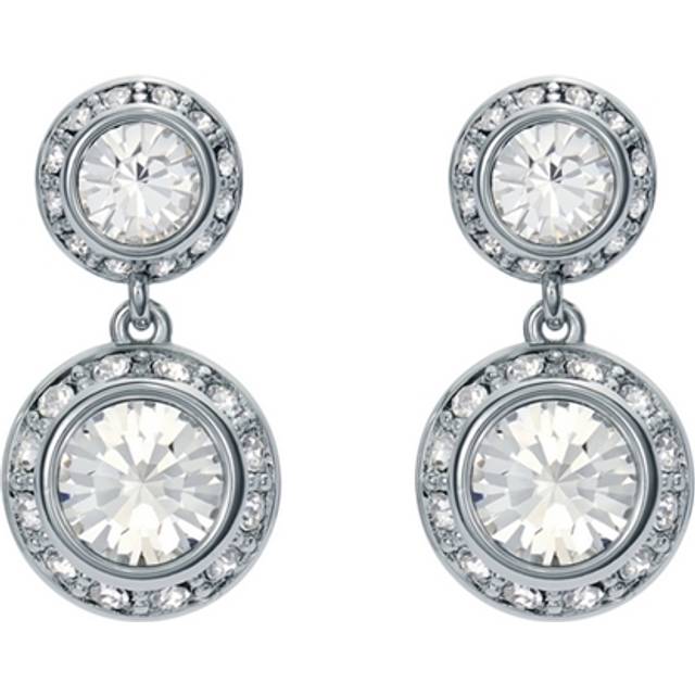 Ted Baker Silver Sollia Solitaire Sparkle Halo Drop Earrings - Silver
