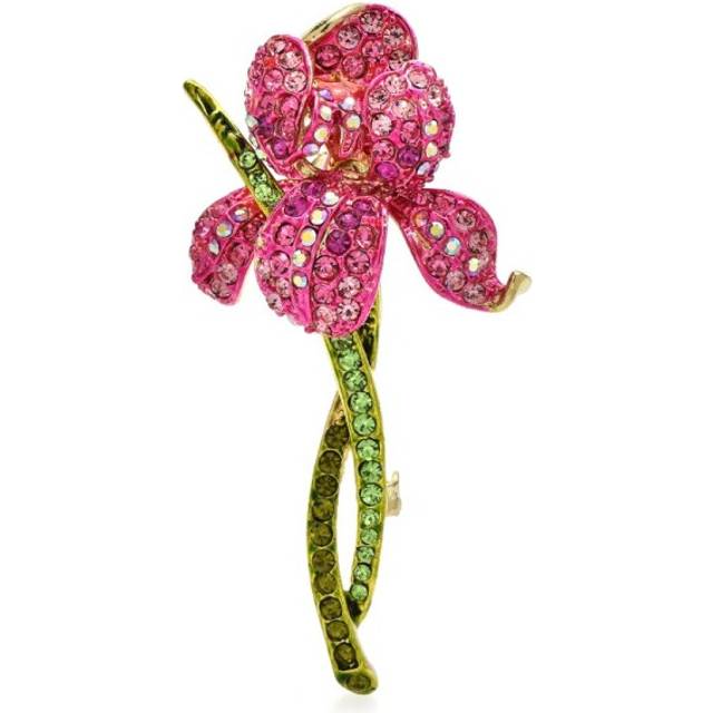 Orchid Flower Brooches Beauty Flower Party Office Brooch Pin