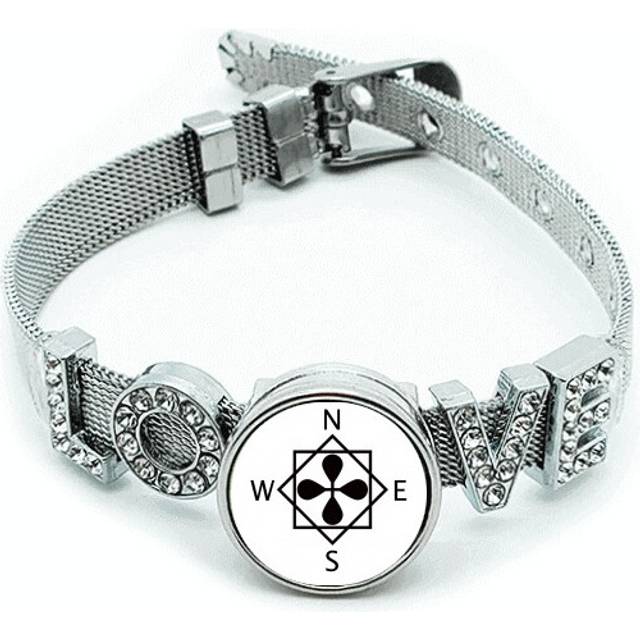Decorative Box Combination Line Bracelet Wristband Crystal Love Adjustable Bangle