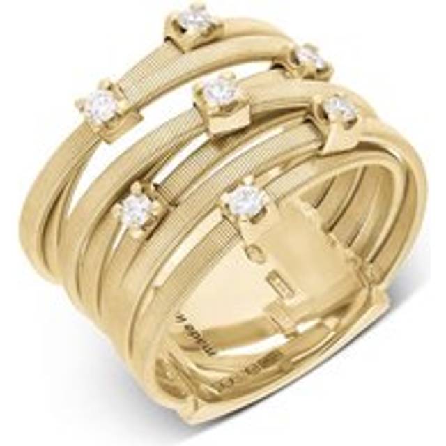 Marco Bicego Goa 18ct Yellow Gold 0.21ct Diamond Ring - Q