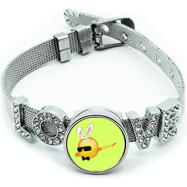 Hair Band Glasses Tie Body Bracelet Wristband Crystal Love Adjustable Bangle