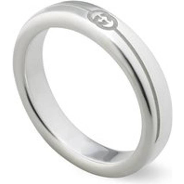Gucci Tag Sterling Silver 4mm Ring - N.5