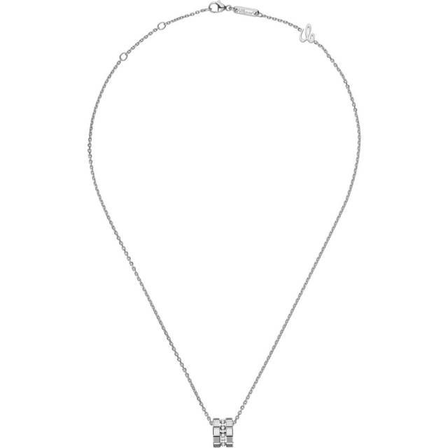 Chopard - 18kt white gold Ice Cube diamond necklace - women - White Diamond/18kt White Gold - One Size