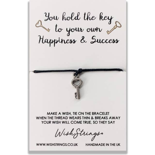 Happiness & success wish string bracelet with lucky charm sentimental gift