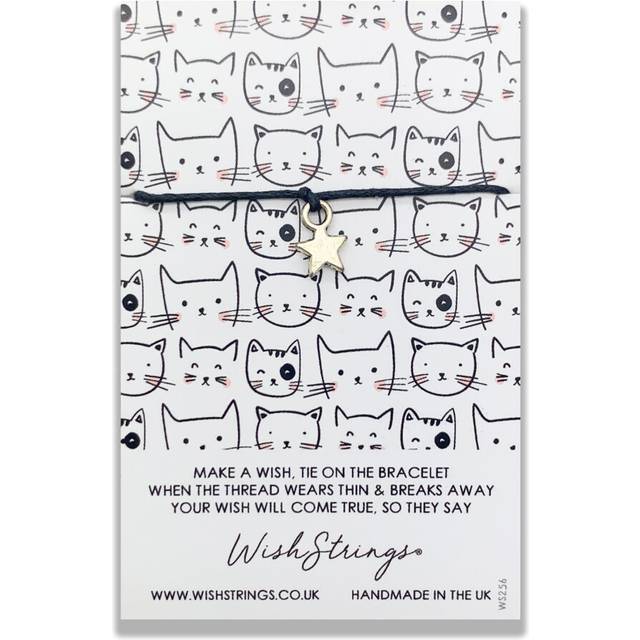 Cat Pattern Wish String Bracelet With Lucky Charm Sentimental Gift